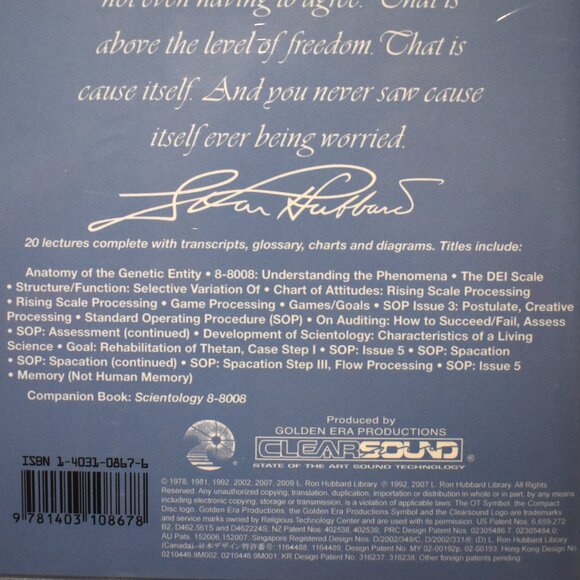 L Ron Hubbard The Philadelphia Doctorate Course Lectures Vol. 3 - Picture 3 of 4